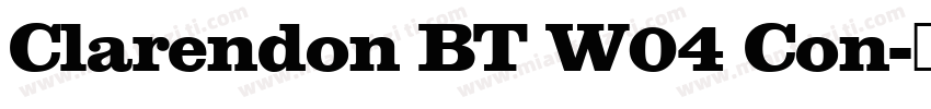 Clarendon BT W04 Con字体转换